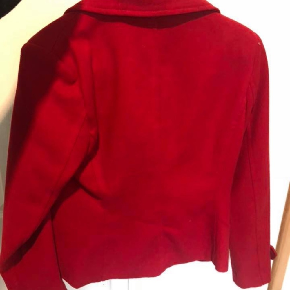 Red peacoat